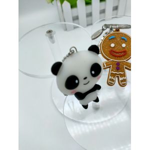 3D Soft Rubber Pvc Keychain , ODM Cartoon Character Keychains