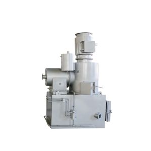 China Restaurant Solid Waste Incineration Plant 1000L/H Silver Blue Mobile Incinerator on sale