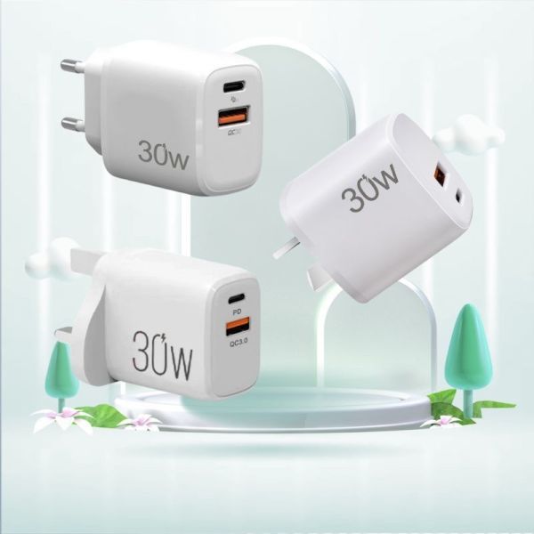 USB C Charger Block 30W PD Super Fast Charging Block Type C Plug Wall Adapter