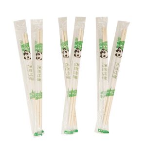 Customized Personalized Packaging Disposable Chopsticks Hot Round Bamboo