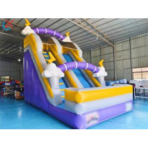 Supplier Commercial Cloud Lightning Inflatable Slide Inflatable Dry Slides