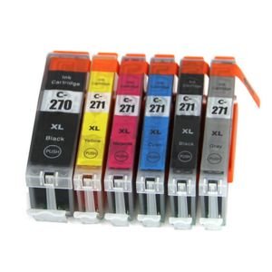 Canon Black / Cyan Computer Ink Cartridges Recycling With Auto Reset Chip