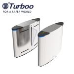 Automatic system security flap barrier gate with barcode reader function