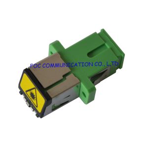 Plastic FTTH networks Optical Fiber Adapter SC Shuttered Adapter