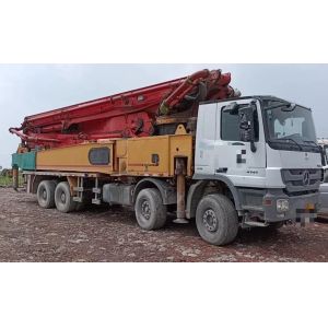 Used 2014 Putzmeister 56m Concrete Placing Boom Pumping Machine Truck Mounted