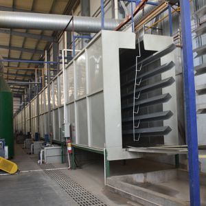 Automated Roller Coating Line With Accumulation System For Medium Volume