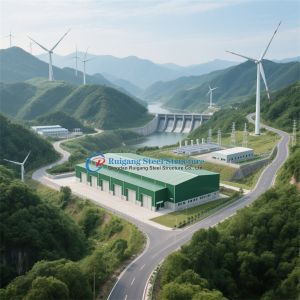 China Low Price Metal Building Pre-Engineered Structural Steel Workshop Warehouse with Crane on sale