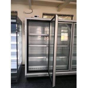 Refrigerated Vertical Glass Door Freezer, Multideck Frozen Food Cabinets