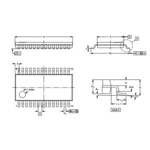 China Integrated Circuit Chip Dual UART with I2C-bus/SPI interface, 64 bytes of transmit and receive FIFO SC16IS752IPW  SOP on sale