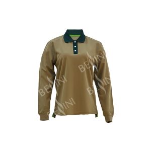 Anti Pilling Knitted Collar Custom Work Shirts Mechanic Uniform Comfortable