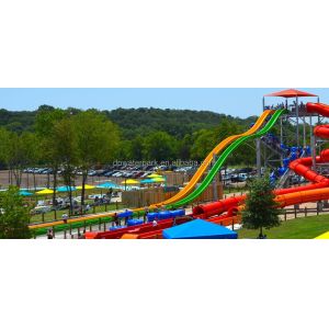 Commercial Fiberglass Water Slide for Resort and Hotel with 12 Years Service