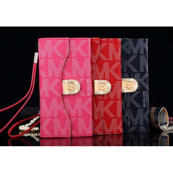 Luxury MK leather Wallet Case For iPhone 4 5s 6s plus SAMSUNG galaxy S6 S7 NOTE