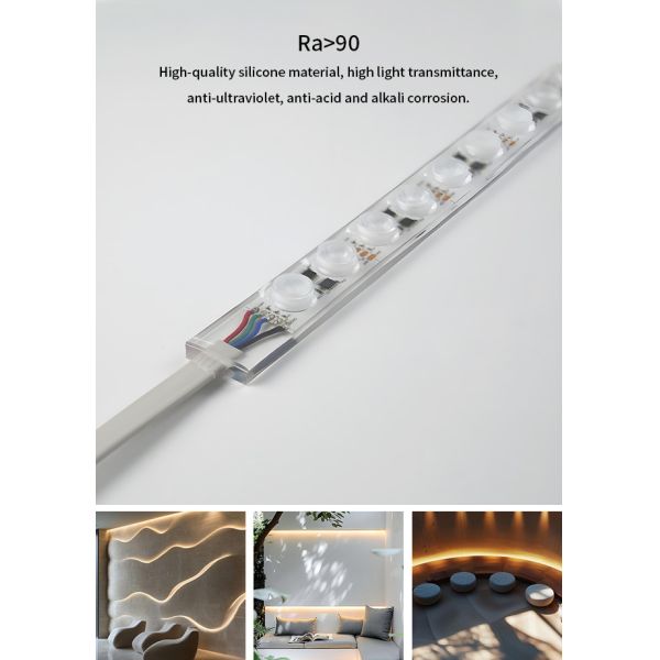 DC12V 24V Waterproof IP68 PU Neon Flex Swimming Pool Silicone Dimming LED Strip Lights