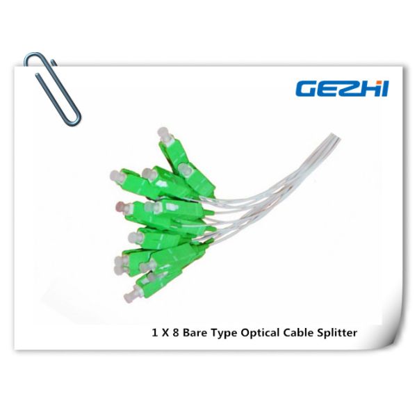 1 X 8 Bare Type Optical Cable Splitter / Fiber Optic Splitter For Fttx Systems