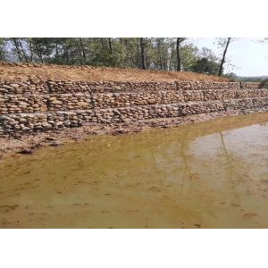 Galvanized Iron Weaved Gabion Wire Mesh For River Bank