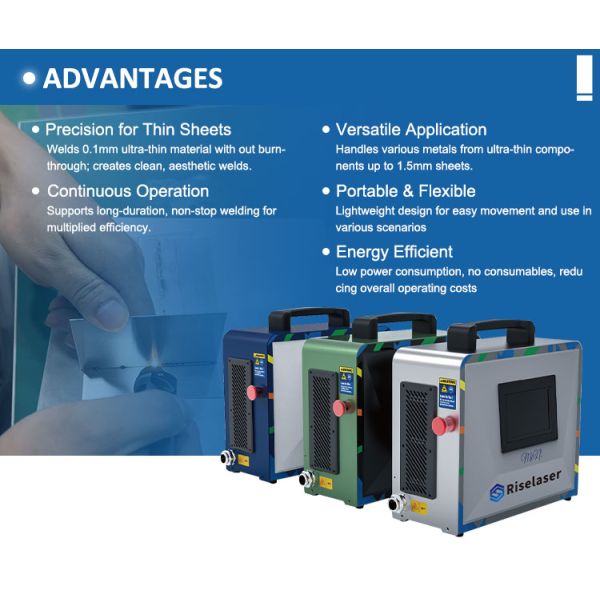 300W/600W Handheld Laser Welding Machine with 5-inch Touch Display and 0.5mm Focal Spot Diameter