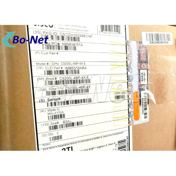 Quality 4x10G Network 48 Port Gigabit Ethernet Switch Cisco C9200L-48P-4X-E 9200L for sale