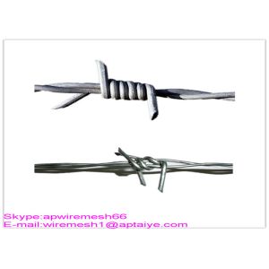 Q195 High Tensile Barbed Wire , Double Strand Barbed Wire For Security Fence