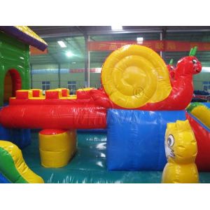 Animal Inflatable Fun City 10x6m For Amusement Park / Leisure Center
