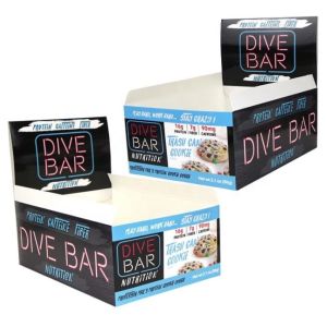 Varnish UV FSC Foldable Cardboard Gift Boxes Recycled Energy Protein Bar CMYK