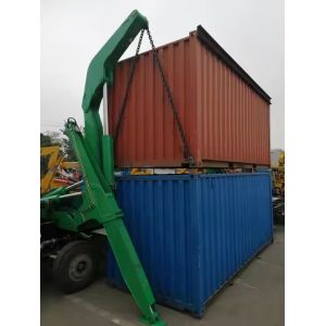 CIMC 3 Axles Truck Crane 20Ft 40 Ft Type Container Carrier Side Loader Semi