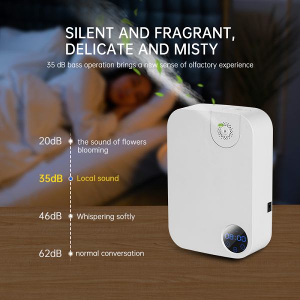 Commercial Portable Aroma Diffuser With Two Fluid Conversion Atomization 180ML Essential Oil