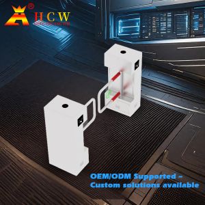 HCW Vertical Turnstile Gate with Facial Recognition Technology Compact Waist