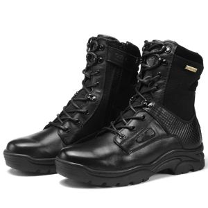 Genuine Leather Combat Boots Jungle Spring Autumn Martin Combat Boots Middle