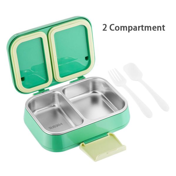 304 Stainless Steel Metal Bento Lunch Box Leak-Proof and Odor-Resistant for Fresh Food Every Time