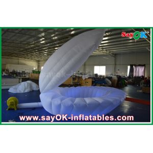 White Nylon Cloth Inflatable Lighting Decoration LED Shell For Advertising