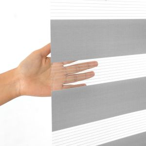 Premium Elegant 100% Polyester Window Shades Blackout Zebra Blinds Fabric