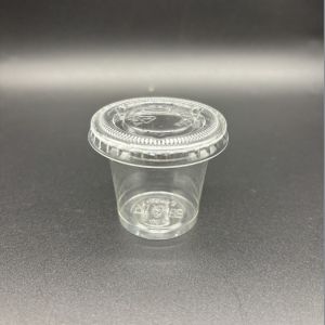 Wholesale Biodegradable PLA 2 Ounce Condiment Cups With Lids Clear Plastic Cold Drink Cups from china suppliers