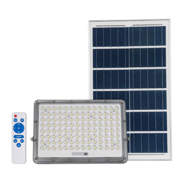 3098lm Polysilicon Solar Floodlight with Remote Control Outdoor Waterproof