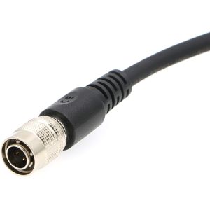 Straight Camera Power Extension Cable 2 Pin Lemo To Hirose 4 Pin