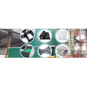 Steel plastic geogrid HDPE film HDPE LDPE geomembrane composite geomembrane