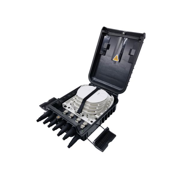 Quality YINGDA FTTH 8 Ports Splitter Box IP65 Waterproof CTO-8R MINI SC Adapter With Rubber Boot for sale