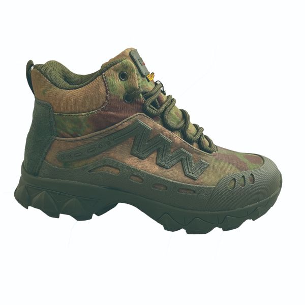 Oxford Fabric Upper Anti Slip Lace-up Shoes For Lace-up Closure And Closure Combat Army Boots For Men