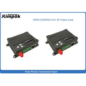 RJ45 Wireless Ethernet Transceiver , 1W UAV Video Link With Data Radio