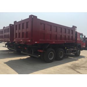 LHD 6X4 SINOTRUK HOWO Dump Truck With MINI Player 30 - 40 Ton WD615.47 Engine