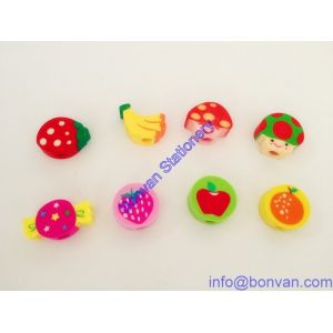 Wholesale small fruit eraser for children gift use, fruit rubber eraser for promotional use from china suppliers