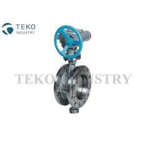 Wholesale 2 Inch Double Flanged Butterfly Valve CF8 Disc Triple Eccentric For Power Plant from china suppliers