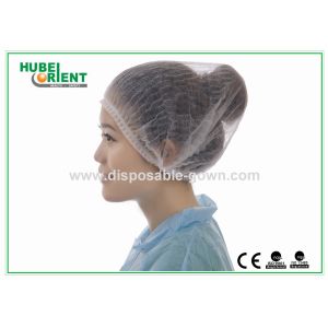 Disposable Medical 25gsm Non Woven Mob Cap With Double Elastic