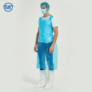 Cleaning Disposable Plastic PE Apron Waterproof Plastic Disposable PE Apron