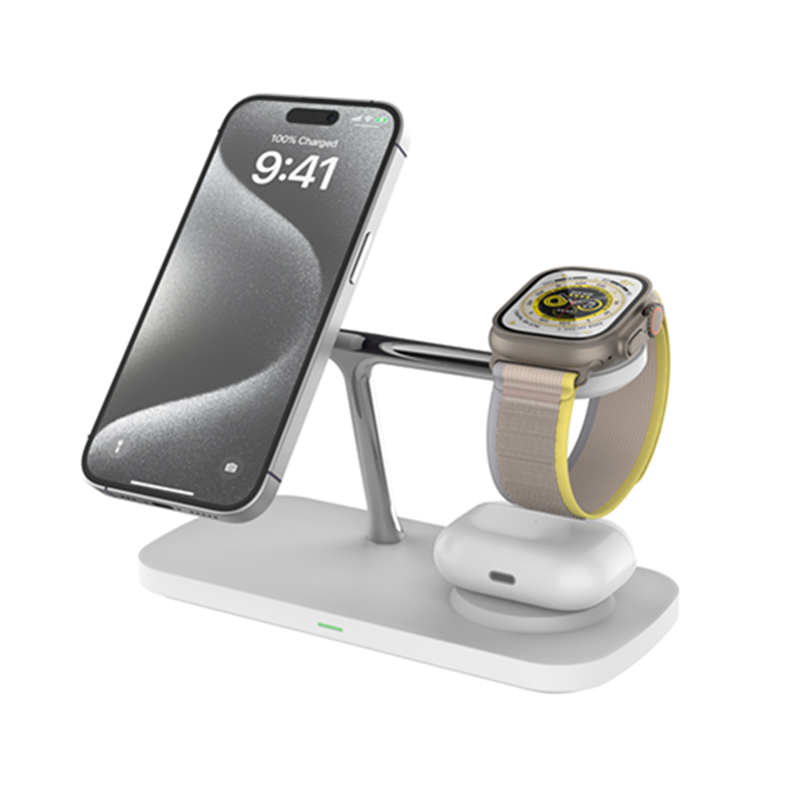 2025 New Wireless Charger T255 Fast Charger 15W/10W Support a series of Iphone and Iwatch