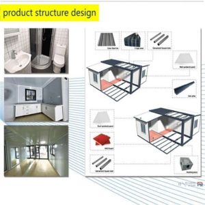 40ft Folding Expandable Granny Flat Prefabricated Container House Villa at Good