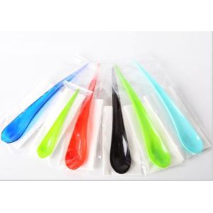 20cm PS Disposable Water Drop Style Ice Cream Spoon