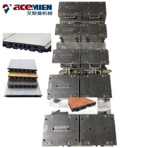 PE PVC Wood Plastic Composite Making Machine WPC Door Frame Production Line