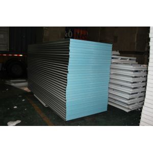 China 32kg waterproof XPS exterior sandwich wall panels 1150-75-0.426mm for warehouse on sale