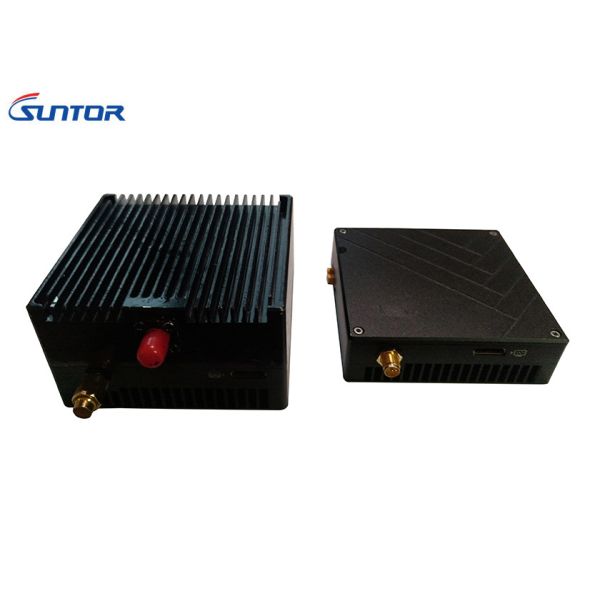 Quality Long Range Solider Drone Video Transmitter , UAV Wireless Video Audio Transmitter COFDM for sale