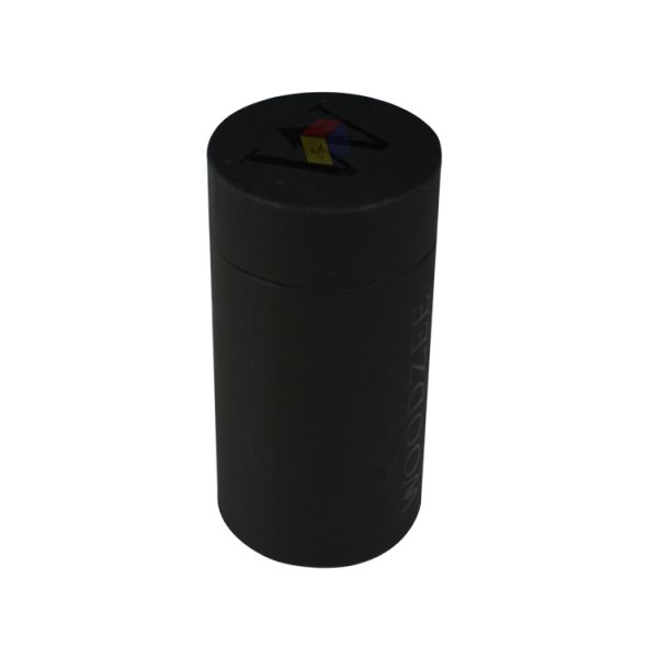 Eco-friendly Customized Matte Black Round Gift Packaging Paper Tube for Essential Oil